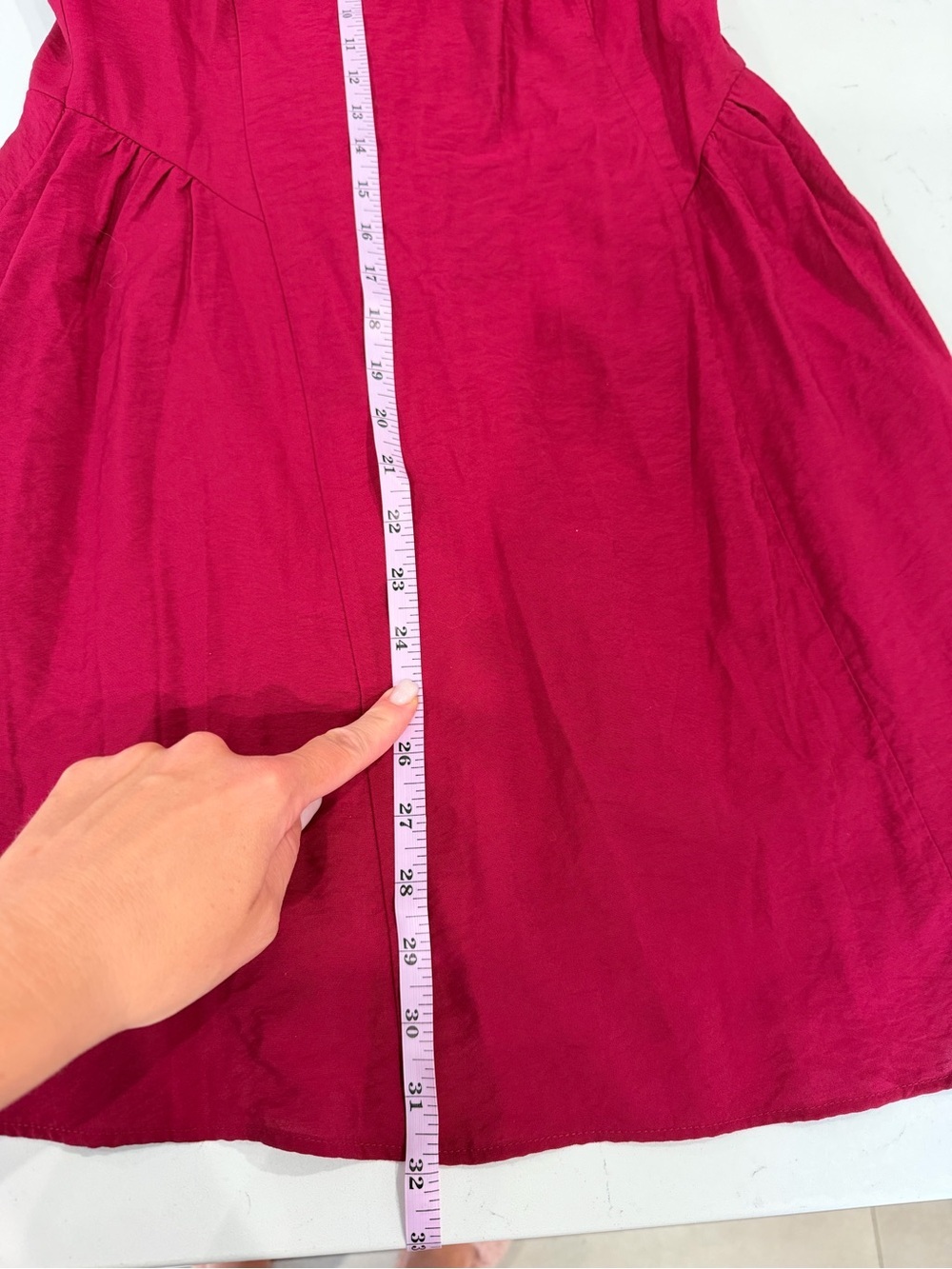 MANGO Red SHORT FLARED DRESS sz 6 NWT - Picture 8 of 8